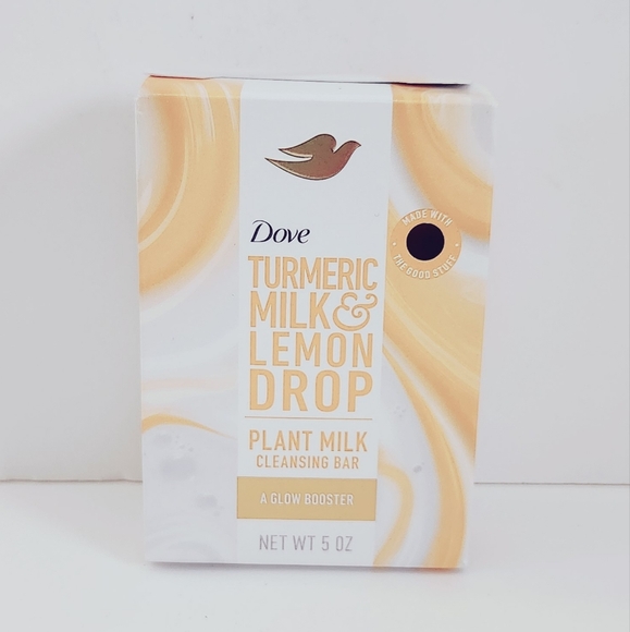 ⭐4/$15 Dove Turmeric Milk & Lemon Drop Plant Milk Cleansing Bar - Picture 1 of 9
